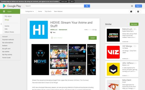 HIDIVE: Stream Your Anime and Stuff! - Apps on Google Play