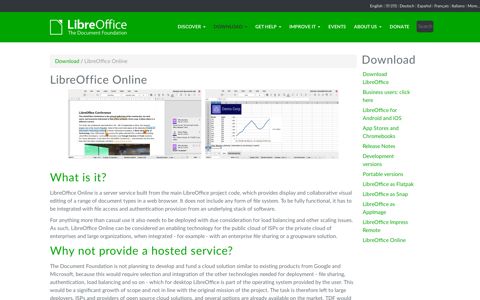 LibreOffice Online | LibreOffice - Free Office Suite - Based on ...