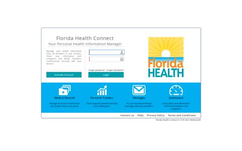 Florida Health Connect - Login