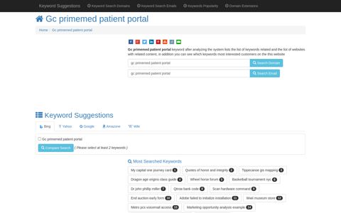 ™ "Gc primemed patient portal" Keyword Found Websites Listing ...