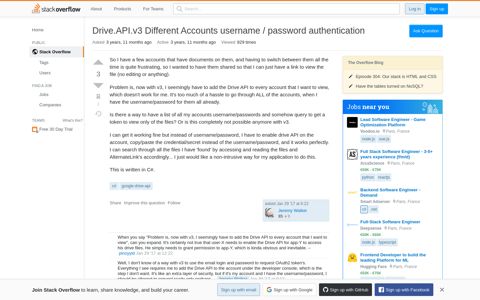 Drive.API.v3 Different Accounts username / password ...