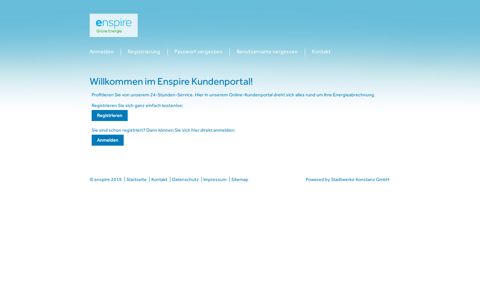 Enspire - Kundenportal - Stadtwerke Konstanz - Kundenportal