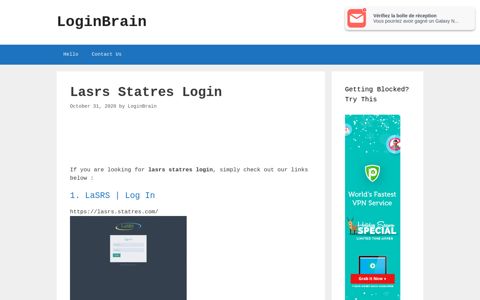Lasrs Statres - Lasrs | Log In - LoginBrain