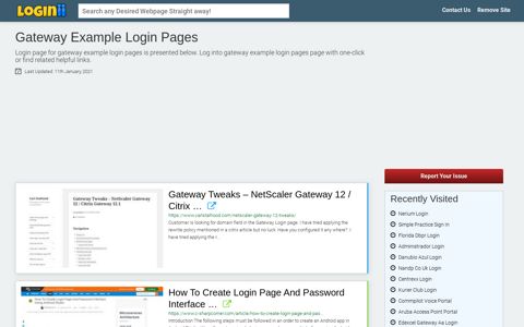 Gateway Example Login Pages - Loginii.com