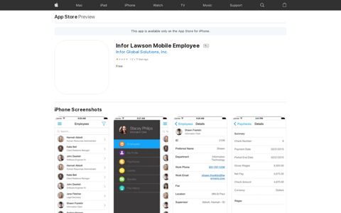 ‎Infor Lawson Mobile Employee on the App Store