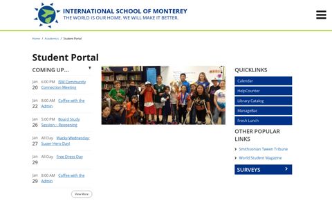Student Portal - International School of Monterey
