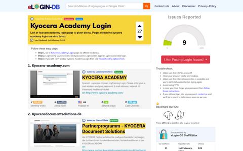 Kyocera Academy Login