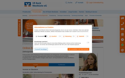 Online-Banking Firmenkunden - VR Bank Westküste eG