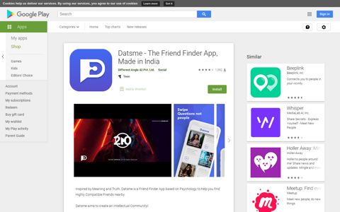 Datsme - The Friend Finder App, Made in India - Apps on ...