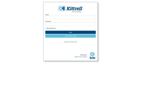 Kittrell Paycard Management Portal