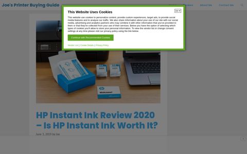 What is HP Instant Ink? - Joe's Printer Buying Guide