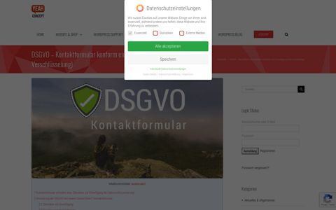 DSGVO - Kontaktformular konform einbinden | yeahConcept