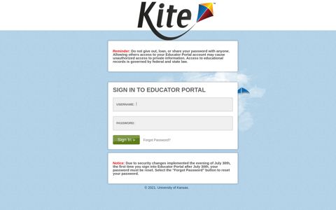 Kite - Educator Portal