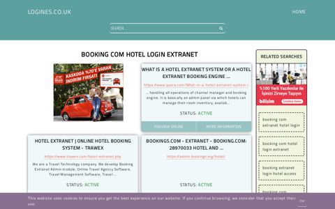 booking com hotel login extranet - General Information about ...