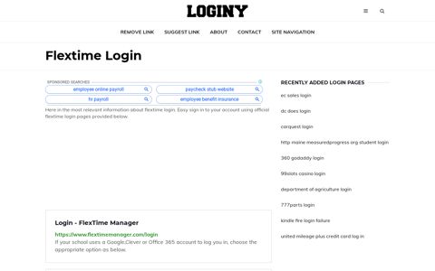 Flextime Login ✔️ One Click Login - Loginy