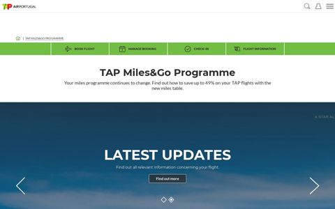 TAP Miles&Go Programme - Earn miles | TAP Air Portugal