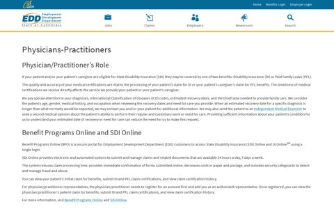 Physicians-Practitioners - EDd - CA.gov
