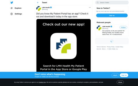 LMH Health on Twitter: "Did you know My Patient Portal has ...