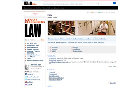 Guide to Law Online: India | Law Library of Congress