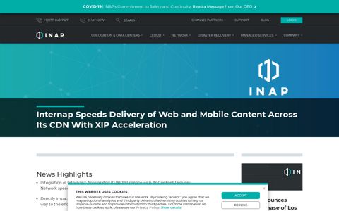 Internap Speeds Delivery of Web and Mobile Content Across ...