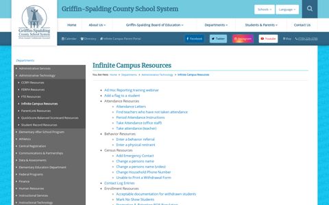 Griffin Spalding County School System Infinite Campus ...