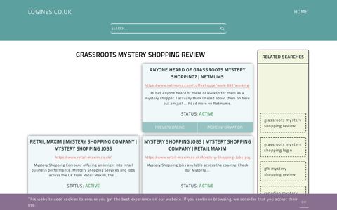 grassroots mystery shopping review - General Information about Login