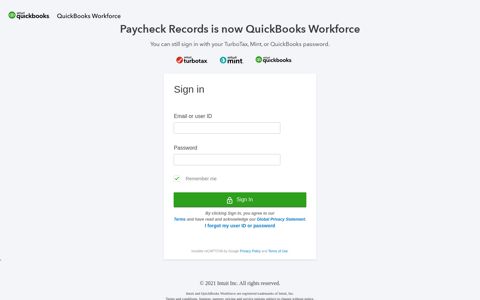 Payroll Employee Portal Experience - View My Paycheck - Intuit