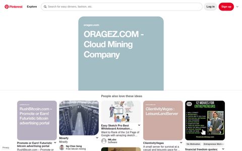 ORAGEZ.COM - Cloud Mining Company in 2020 - Pinterest