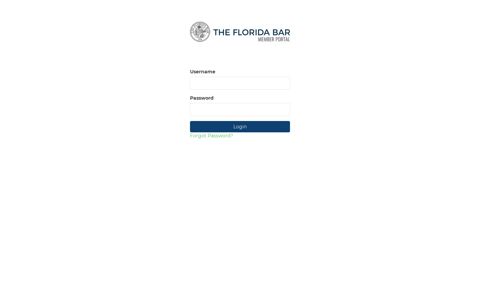 The Florida Bar Members Portal: Login