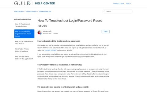 How To Troubleshoot Login/Password Reset Issues – Guild ...