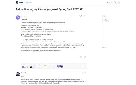 Authenticating my ionic app against Spring Boot REST API ...