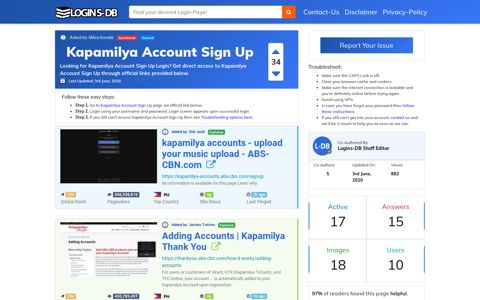 Kapamilya Account Sign Up - Logins-DB