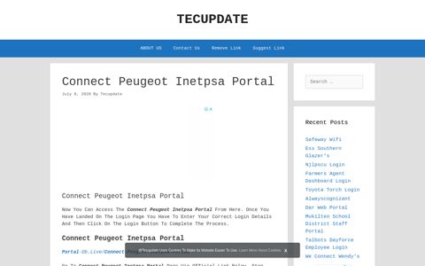 Connect Peugeot Inetpsa Portal - Tecupdate