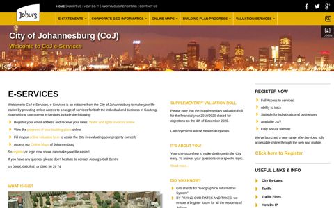 Joburg eServices - City of Johannesburg