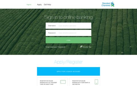 Sign in to online banking - Standard Chartered Online ...