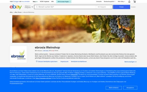 ebrosia Weinshop | eBay Shops
