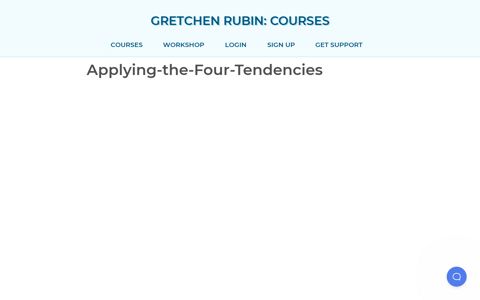 Applying-the-Four-Tendencies | Gretchen Rubin: Courses