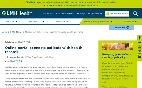 Online portal connects patients with health records - Lawrence ...