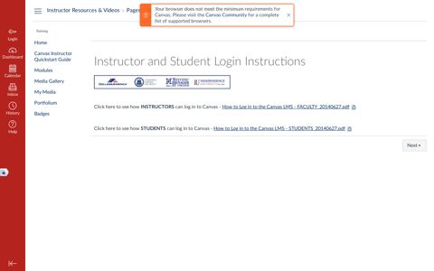 Instructor and Student Login Instructions: Instructor Orientation ...