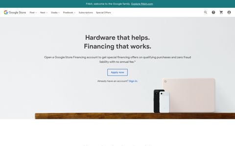 Google Store Financing - Google Store