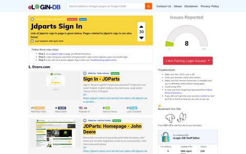 Jdparts Sign In - A database full of login pages from all over ...