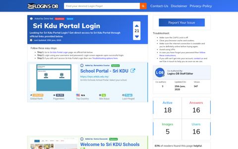 Sri Kdu Portal Login - Logins-DB