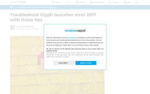 Troubleshoot Glyph launcher error 2017 with these tips