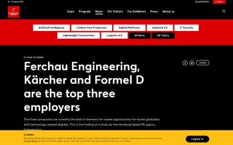 Future of Work: Ferchau Engineering, Kärcher and Formel D ...