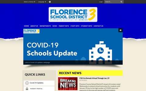 Florence County School District Three: Home