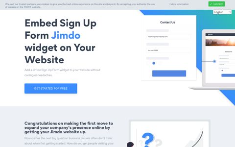 Best Jimdo Sign Up Form Widget for 2020 | Free ... - POWr.io