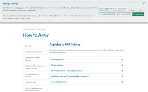 How to Apply - NUI Galway