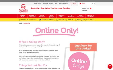 Online Only | Fantastic Furniture