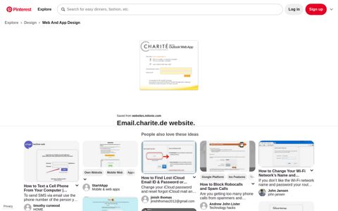 email.charite.de | Website, Portal, Connection - Pinterest