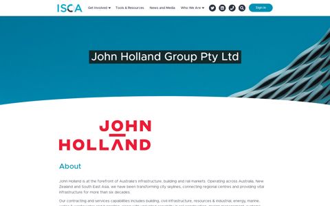 John Holland Group Pty Ltd - ISCA